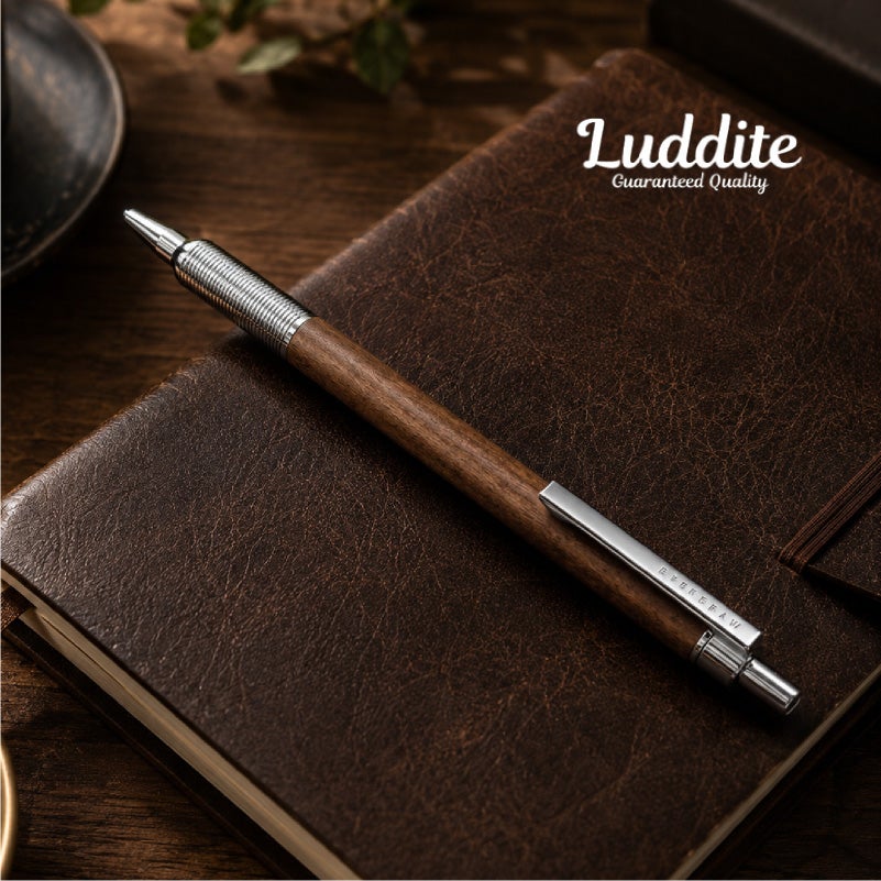 ラダイト LUDDITE EVERDRAW Wood Model ボールペン ウォールナット 天然木 木軸ボールペン 0.8mm 低重心 日本製 LDW-BP4WN