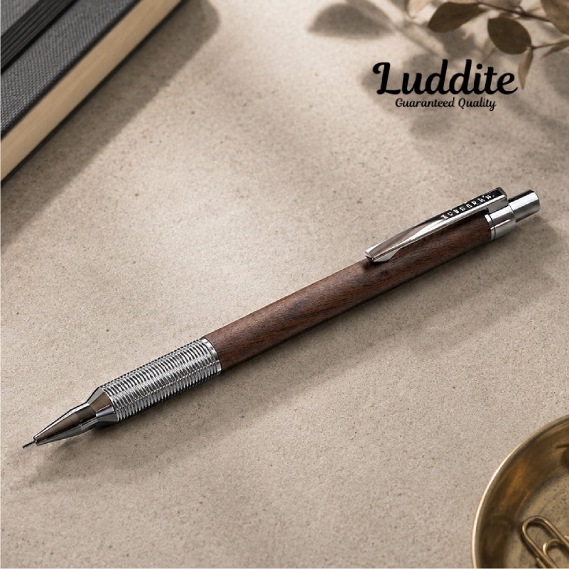 ラダイト LUDDITE EverDraw Wood Model 0.5 ウォールナット 天然木 木軸シャープペンシル 0.5mm 日本製 LDW-MP4WN