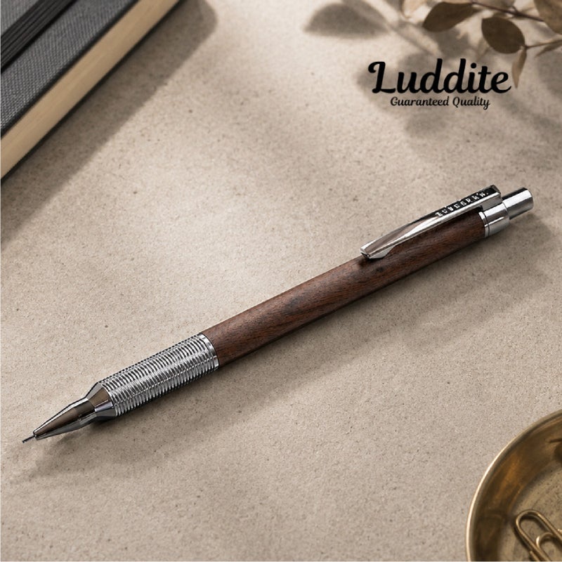 ラダイト LUDDITE EverDraw Wood Model 0.5 ウォールナット 天然木 木軸シャープペンシル 0.5mm 日本製 LDW-MP4WN