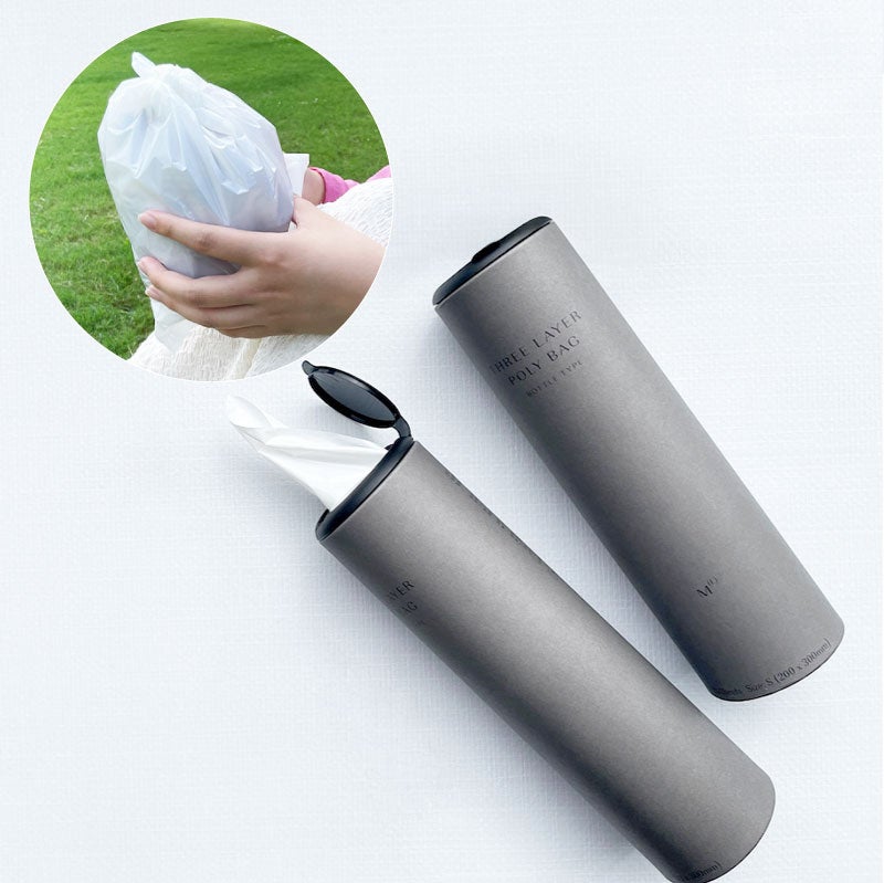 THREE LAYER POLY BAG BOTTLE TYPE M(E) 防臭消臭ポリ袋 ボトルタイプ 90枚入り 圧倒的に臭わない ゴミ おむつ ペット 災害 防災 育児 介護 運動 料理 散歩 お出かけ サニタリー 排泄処理  